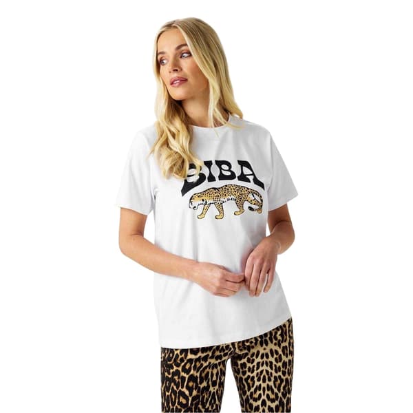 Biba Dam Leopard Logotyp T-shirt