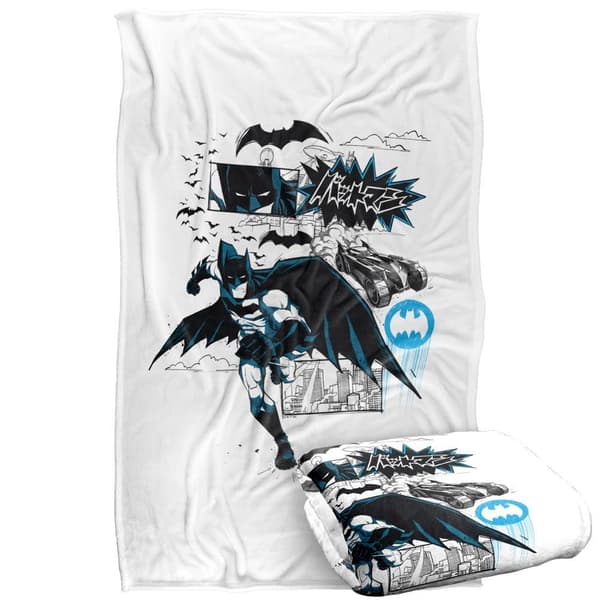 Batman Kanji Running Soft Touch Blanket