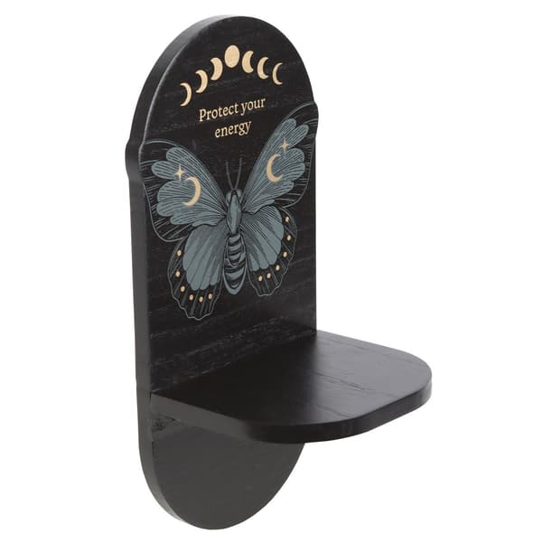 Something Different Protect Your Energy Moth Floating Shelf