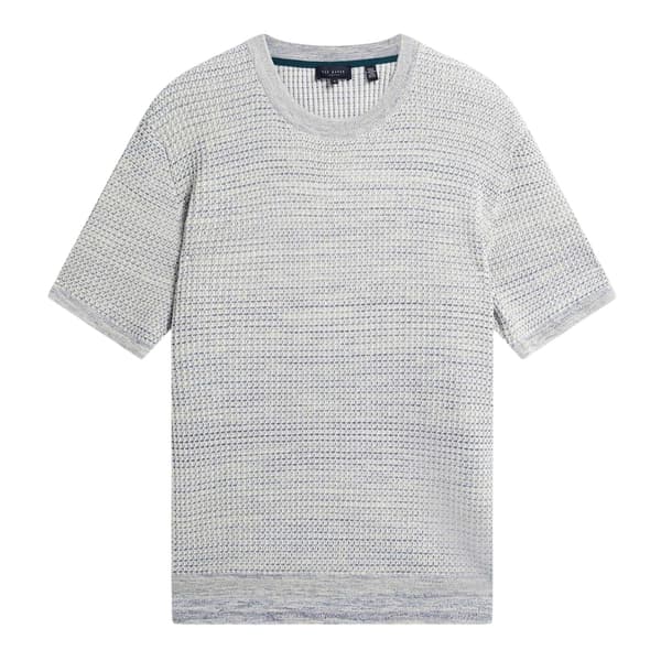 Ted Baker Herr Texturerad Regular T-shirt