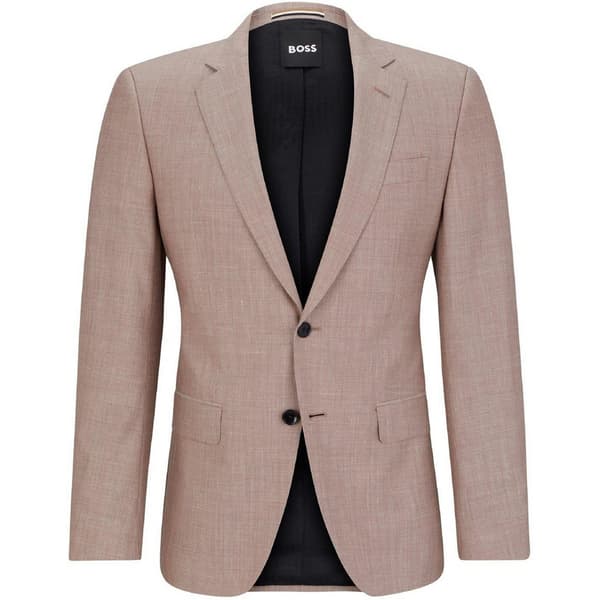 Boss Mens Patterned Single-Breasted Blazer