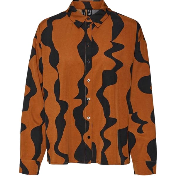 Vero Moda Dam Abstrakt Regular Skjorta
