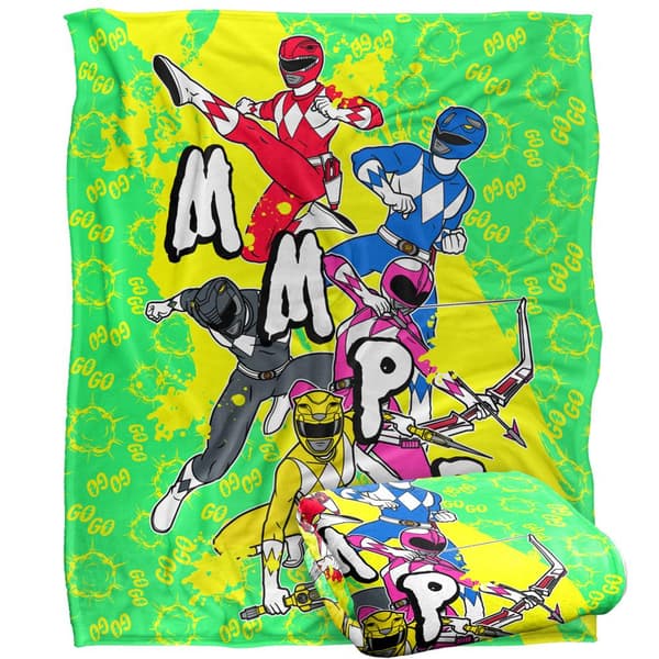Power Rangers Group Shot Blanket