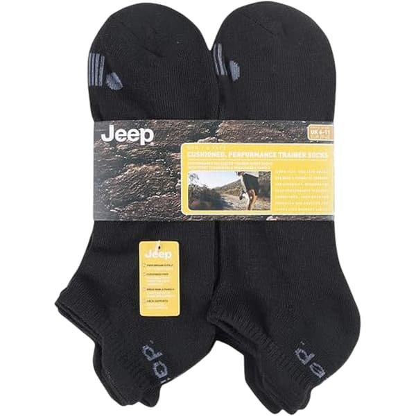 Jeep Herrstrumpor med dämpning (6-pack)