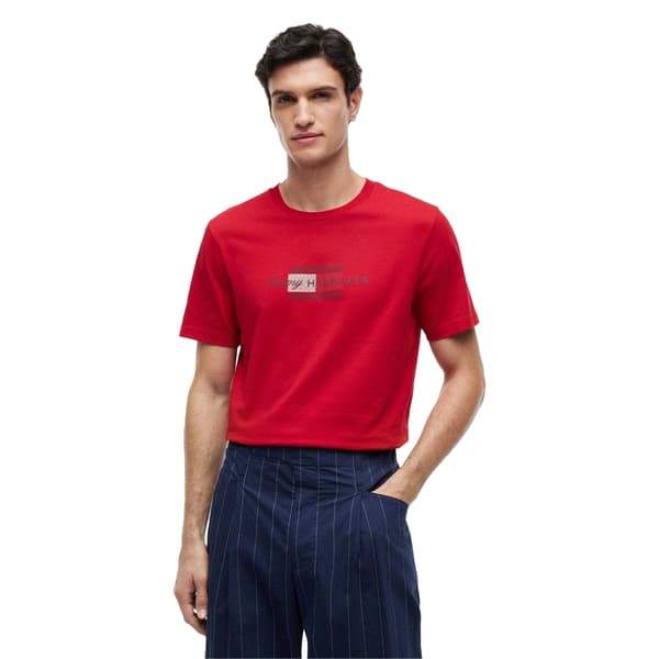 Tommy Hilfiger Herr T-shirt med scriptlogotyp