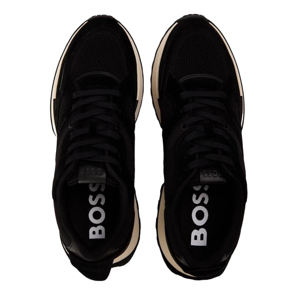 Boss Mens Jonah Run Leather Trainers