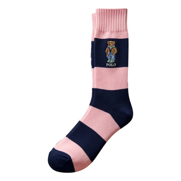 Ralph Lauren Herr Ribbade Crewstrumpor (3-pack)