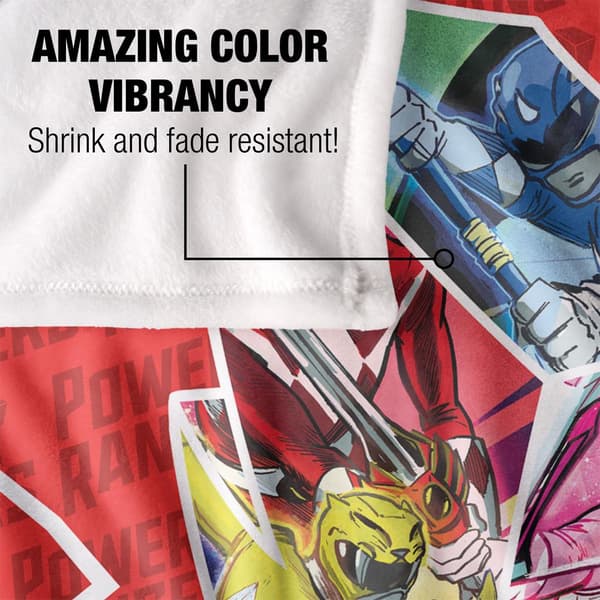 Power Rangers Lightning Bolt Blanket