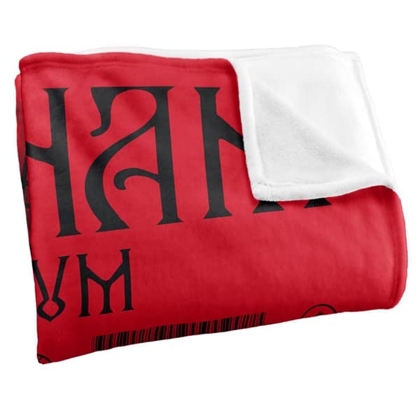 Batman Arkham Asylum Silky Graphic Print Throw
