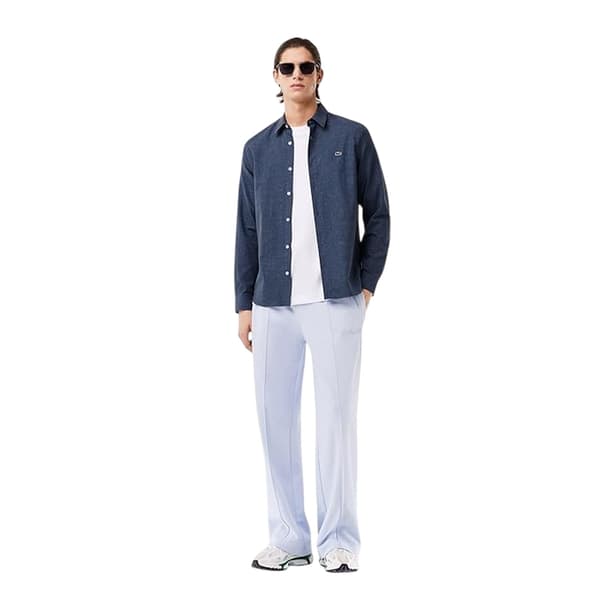 Lacoste Herrskjorta med lång ärm, normal passform