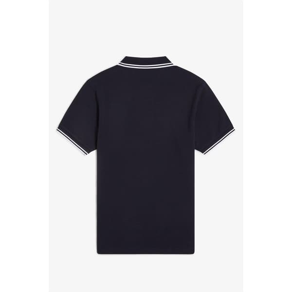 Fred Perry Pikétröja med dubbla ränder för män