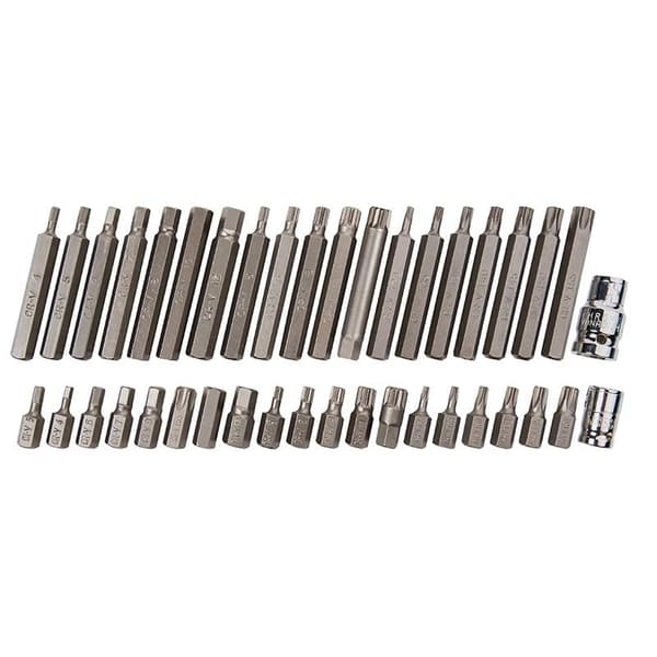 Bluespot Tools Mixed Hex Spline & Torx Bit Set, 40 Piece