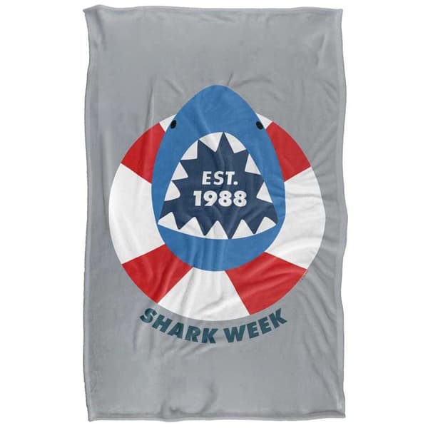 Shark Week Etablerad Pläd
