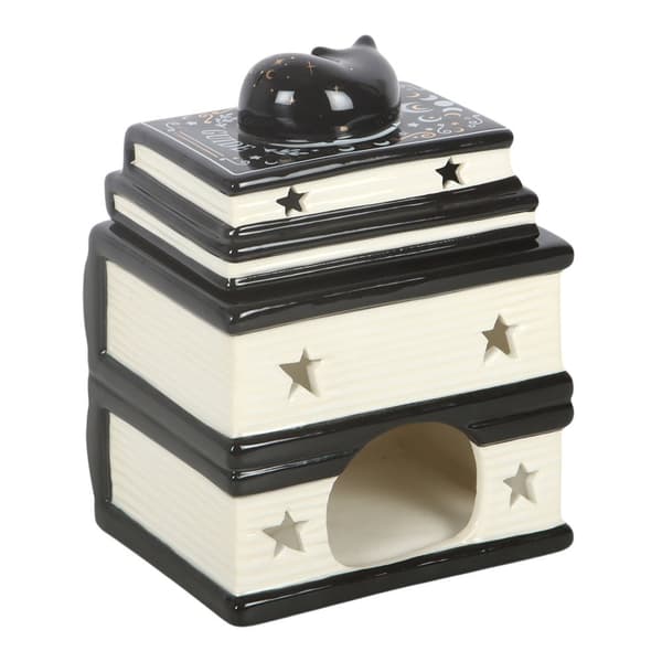 Something Different Cat Magick Book Stack Oil Burner
