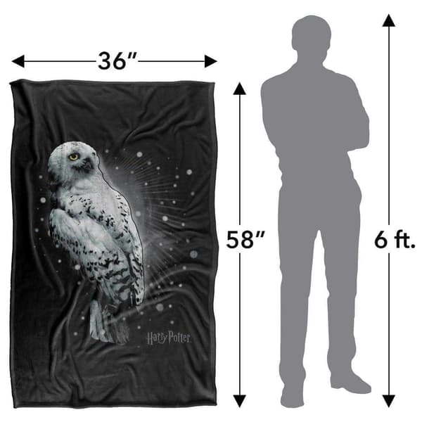 Harry Potter Hedwig Snow Soft Touch Blanket