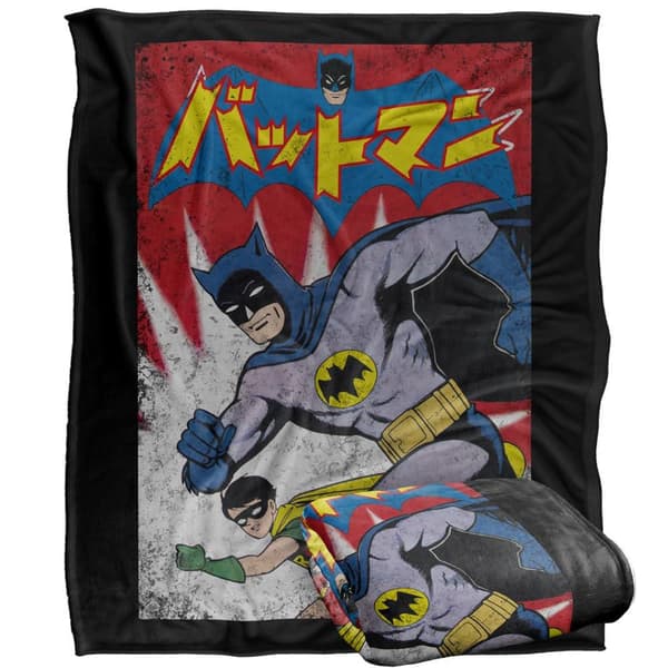 Batman & Robin Running Soft Touch Blanket