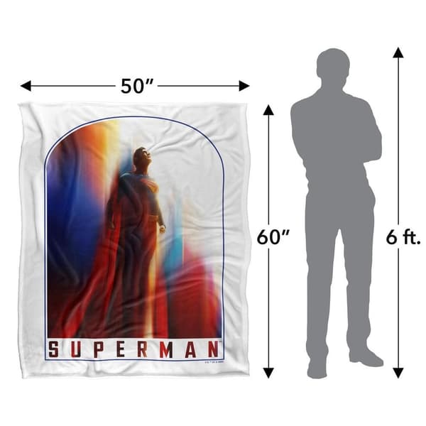 Superman Look Up 2025 Soft Touch Blanket