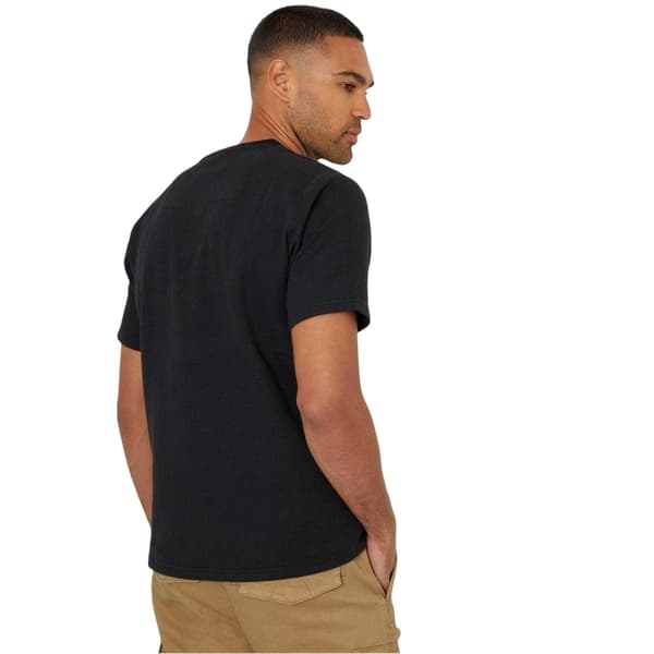 Threadbare Mens Textured Crew Neck Regular T-Shirt
