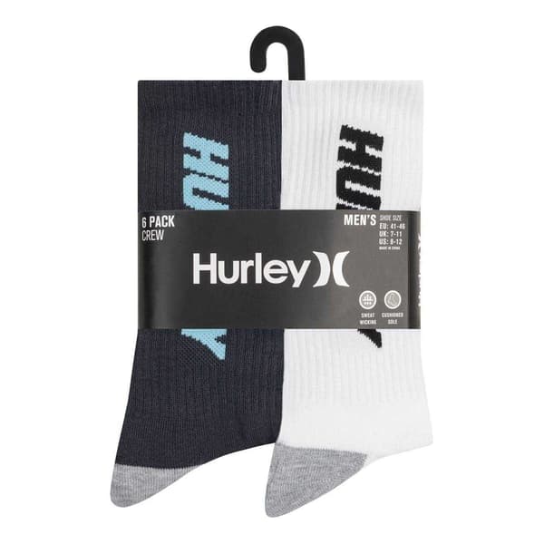 Hurley Crewstrumpor för män (6-pack)