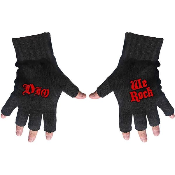Dio We Rock Fingerless Gloves
