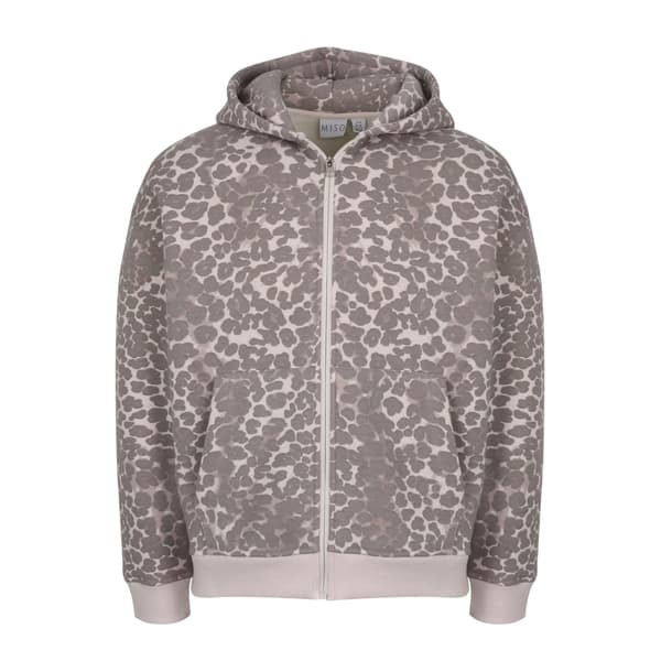 Miso Unisex Adult Leopard Pattern Sweat Jacket