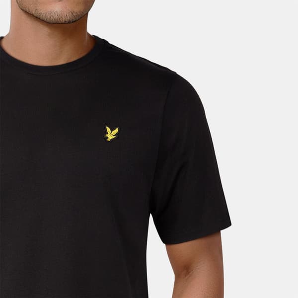 Lyle & Scott Herr T-shirt i bomull med logotyp