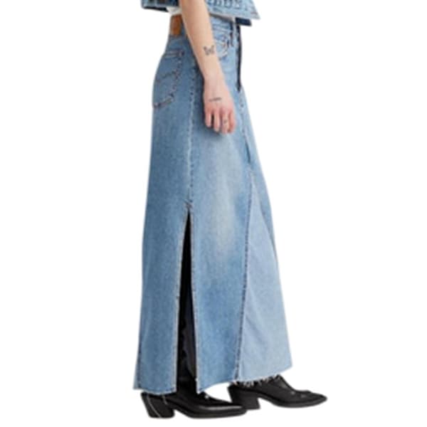 Levis Womens/Ladies Iconic Split Denim Regular Maxi Skirt