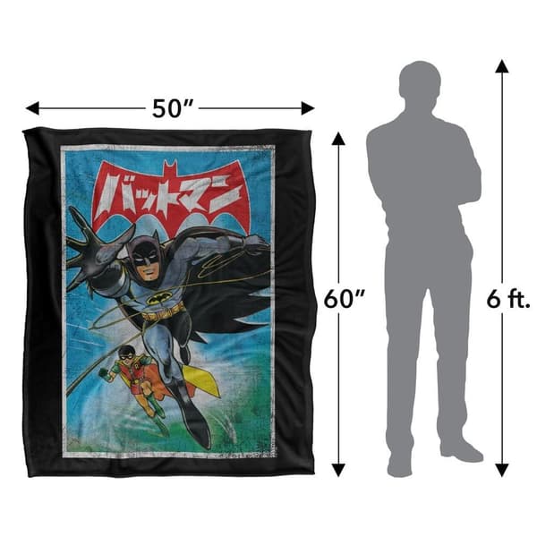 Batman Kanji Painted Soft Touch Blanket