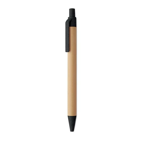 MidOcean Itea Colour Push Button Bamboo & Wheat Straw kuglepen