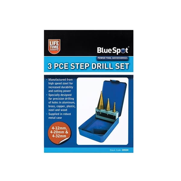 Bluespot Tools Stegborrsats 4-32mm 3 delar