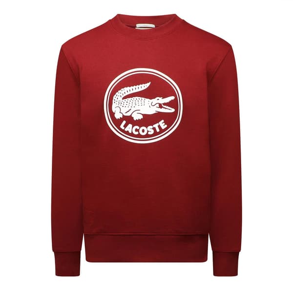 Lacoste Herrtröja med rund hals och logotyp