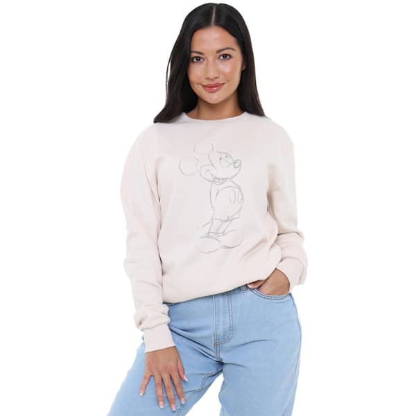 Disney Sweatshirt med Mickey Mouse-tegning til kvinder/damer