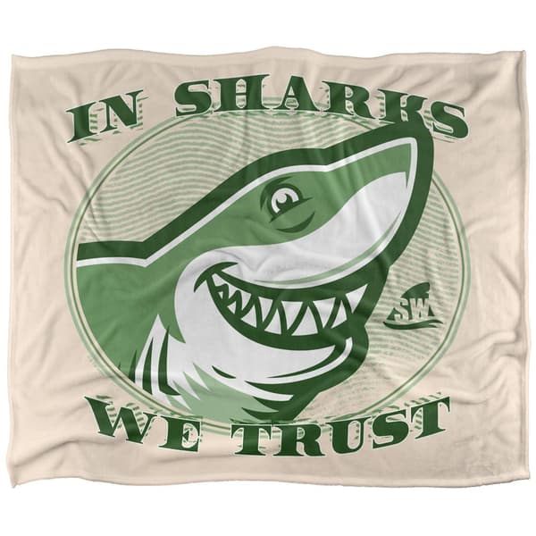 Shark Week In Sharks We Trust Soft Touch Blanket