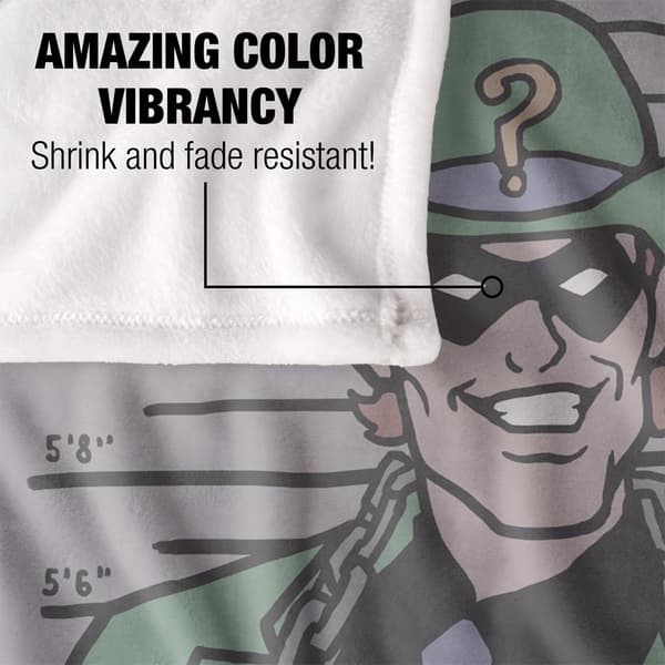 Batman Line Up Riddler Blanket
