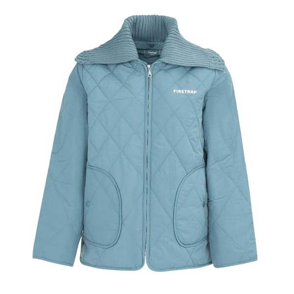 Firetrap Dam Quiltad Jacka med Avslappnad Passform