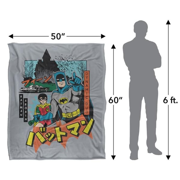 Batman Kanji Dynamic Duo Blanket