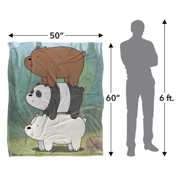We Bare Bears Silky Stack Supersoft-peitto
