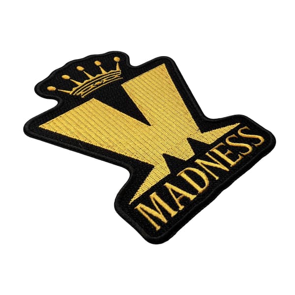 Madness Woven Crown Iron On Patch