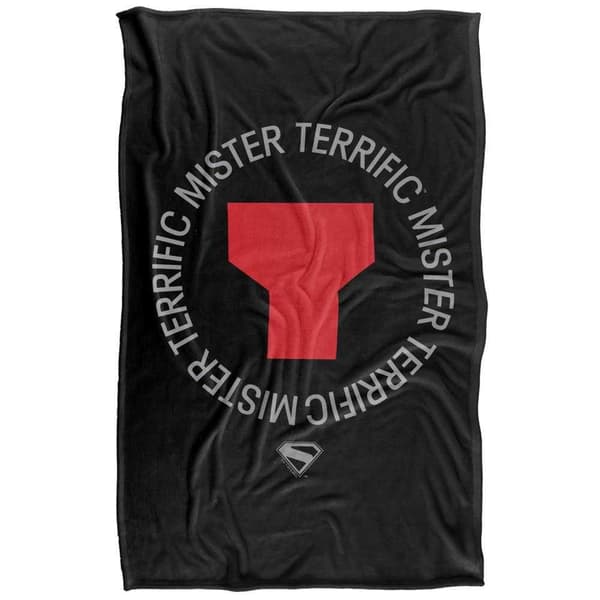 Superman 2025 Mr Terrific Icon Soft Touch Blanket