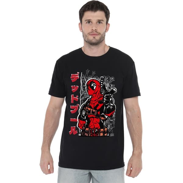 Deadpool Japansk T-shirt til mænd