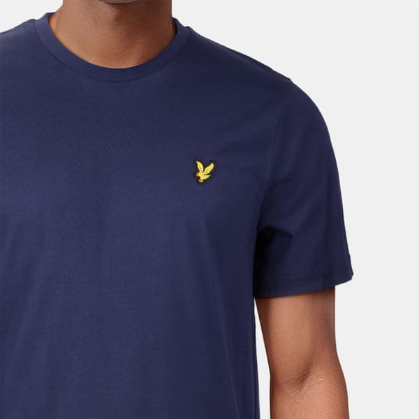 Lyle & Scott Herr T-shirt i bomull med logotyp