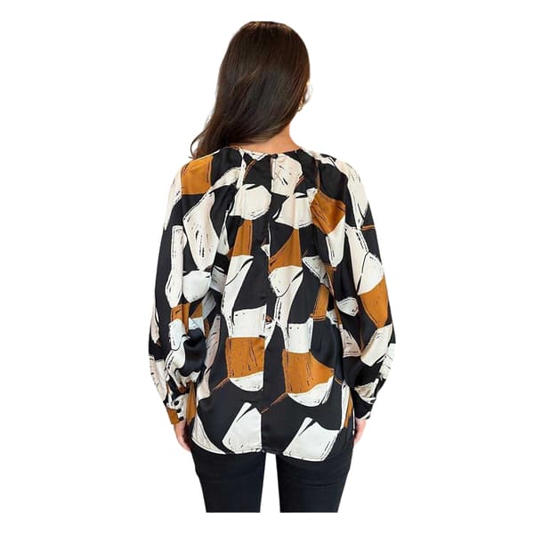 AX Paris Dam/Kvinnor Geometrisk Polyesterblus