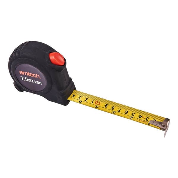 Amtech Self Locking Tape Measure 7.5m x 25mm