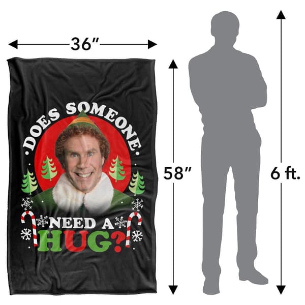 Elf Does Somebody Need A Hug? Soft Touch Blanket