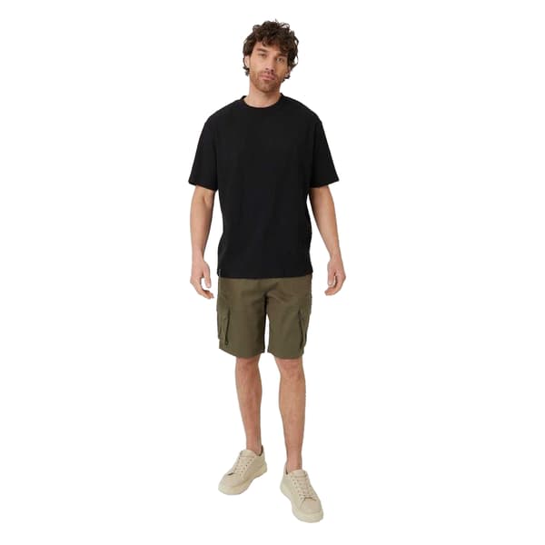 Threadbare Herr Enfärgad Ribbad Regular T-shirt