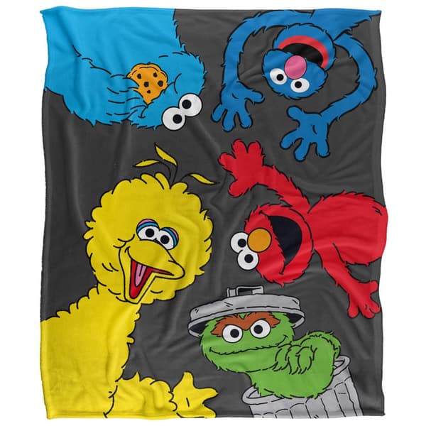 Sesame Street Group Pose Blanket