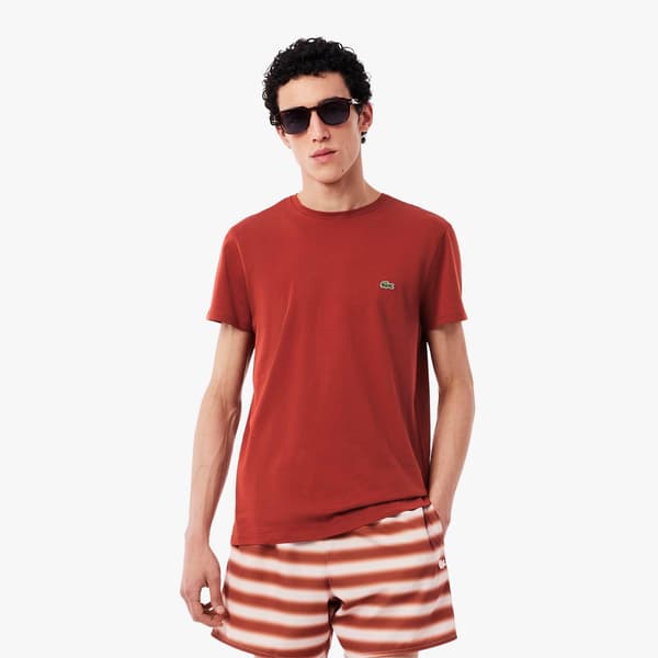 Lacoste T-shirt i Pima-bomull för män