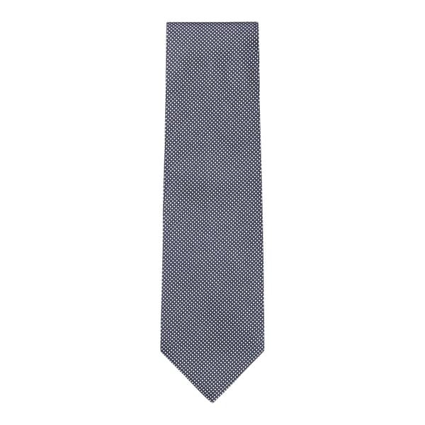 Boss Mens Geometric Pattern Silk Formal Tie