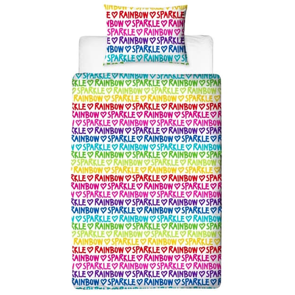 Rainbow High Vändbart Påslakanset med Glitter