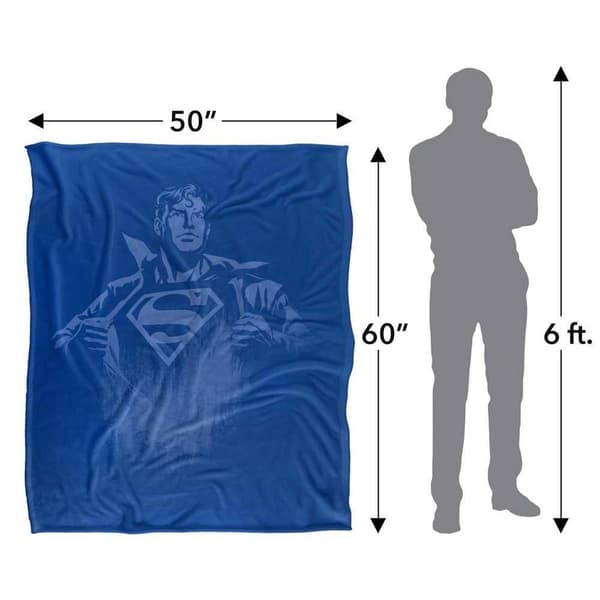 Superman Soft Touch Chest Logo Blanket